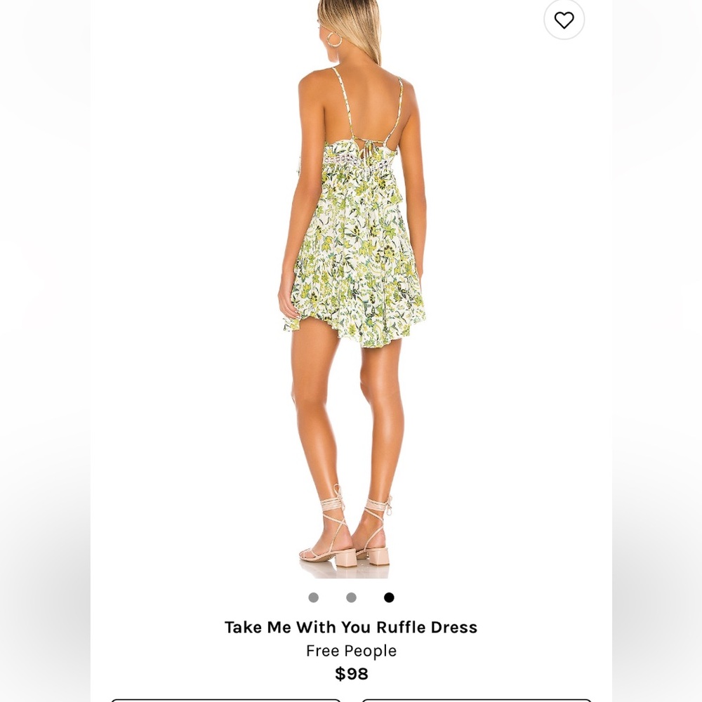 Take me with you ruffle dress Free People